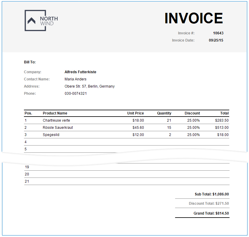 create invoice